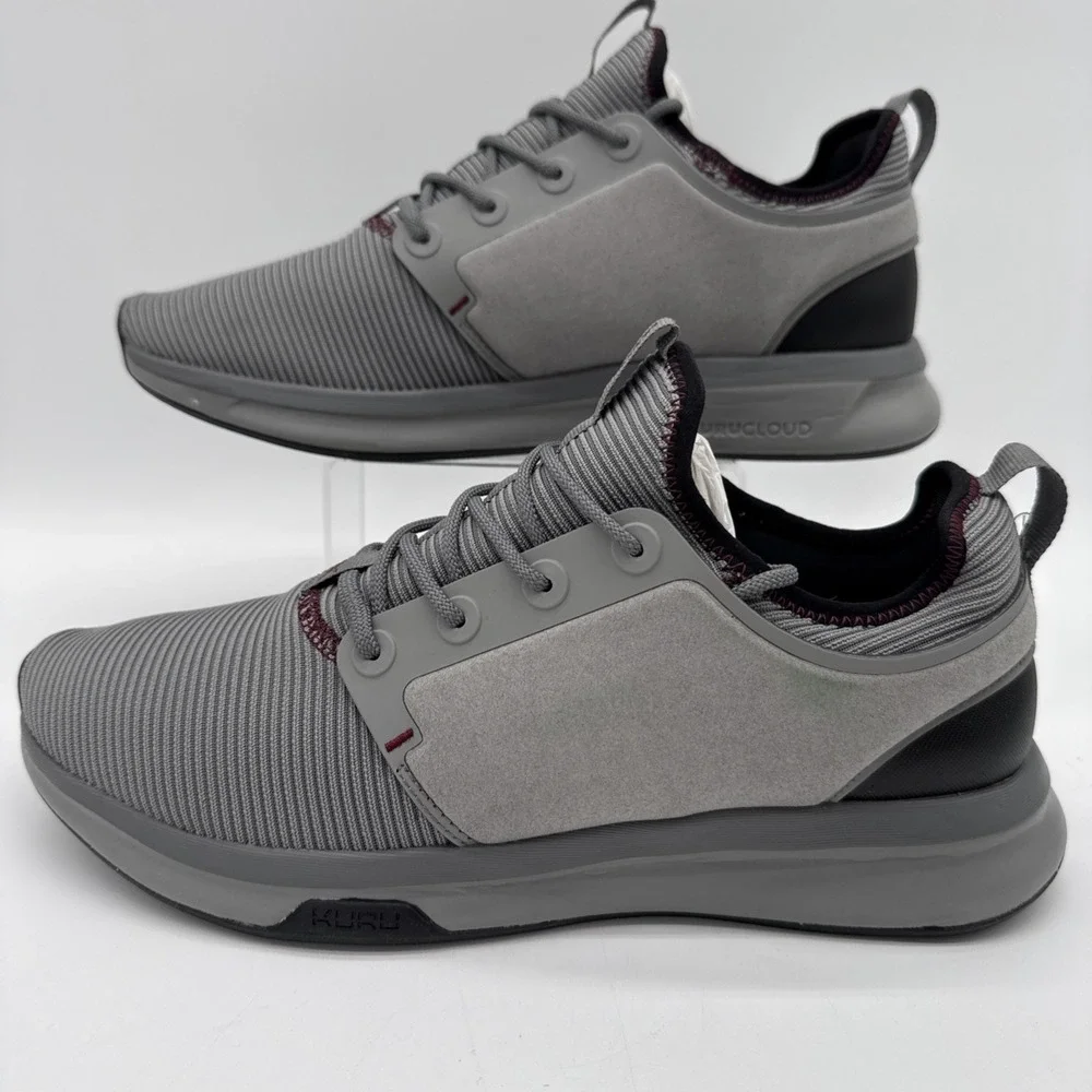 Kuru Atom Men's Size 11 Storm Gray Black Athletic Walking Comfort‎ Shoes NWB!